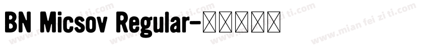 BN Micsov Regular字体转换